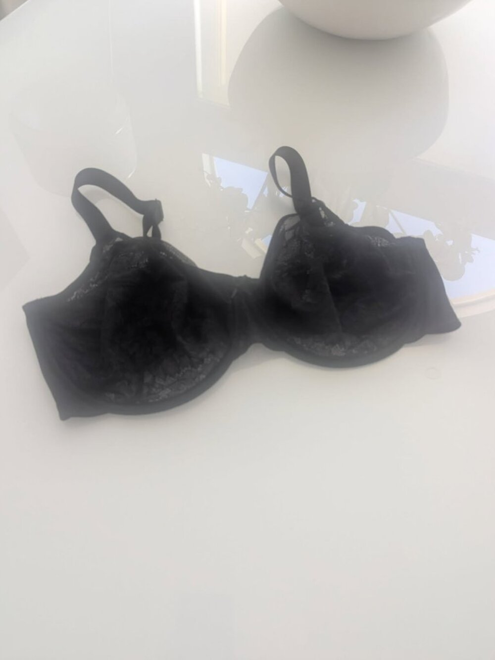 HSIA Black Lace Underwire Bra Size 42DDD